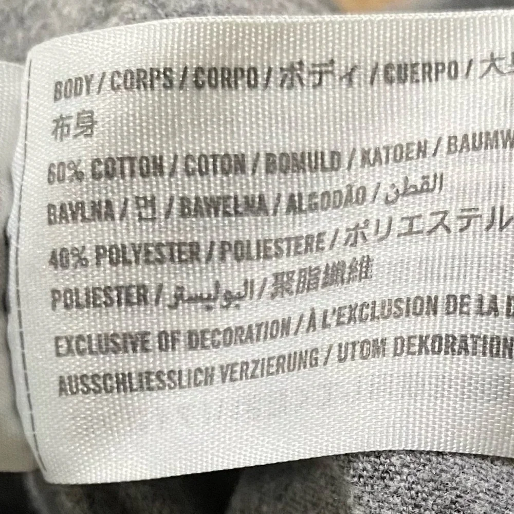 Abercrombie Kids Sz 13/14 Heather Gray Fleece Logo Joggers‎